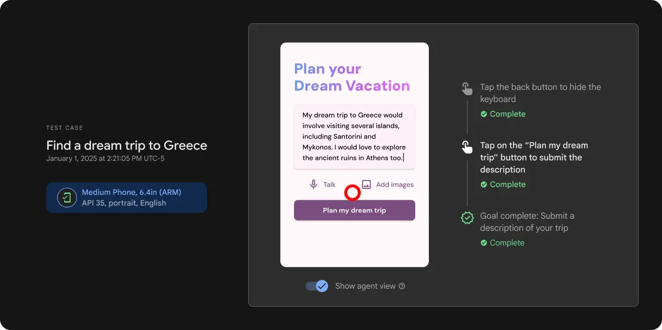 The new App Testing agent in Firebase App Distribution