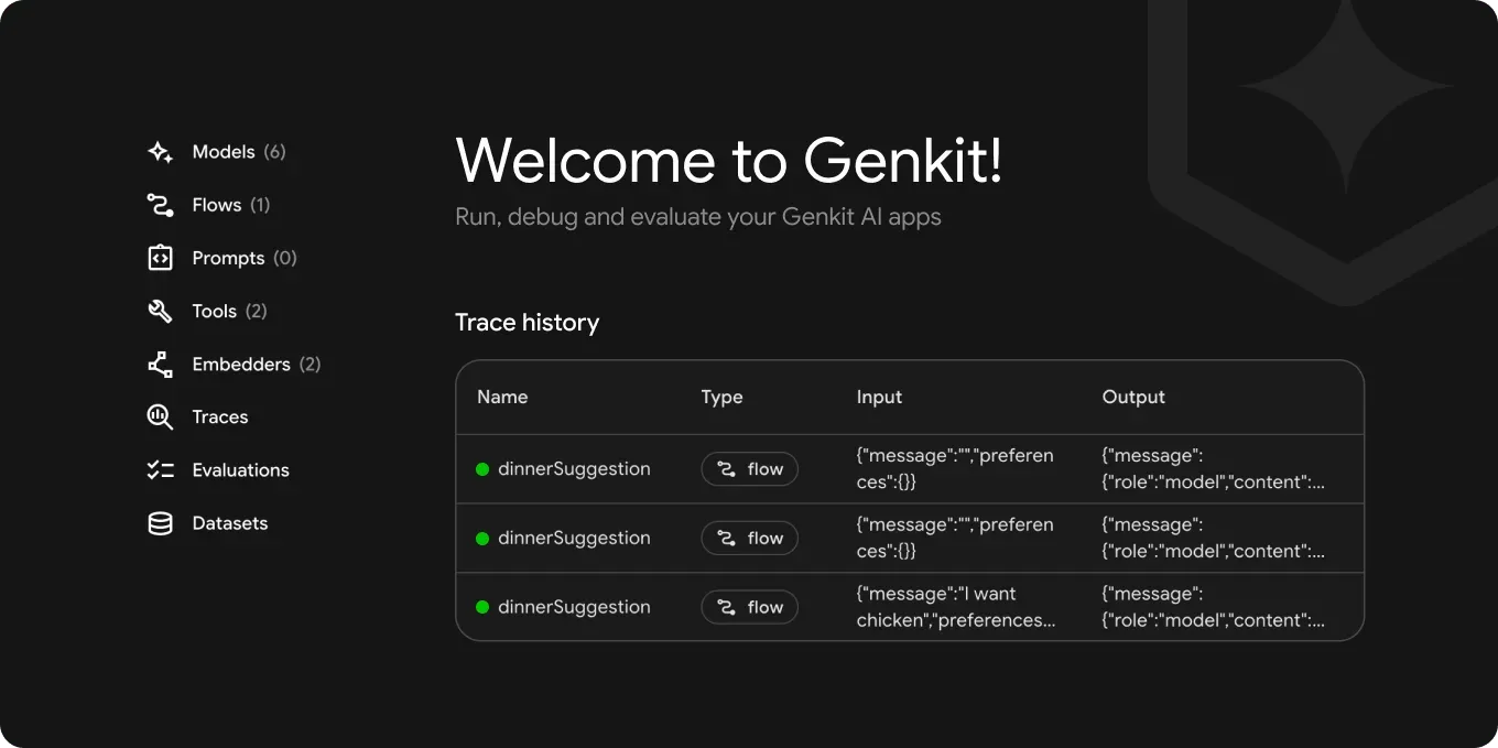 Genkit helps you build AI-powered features